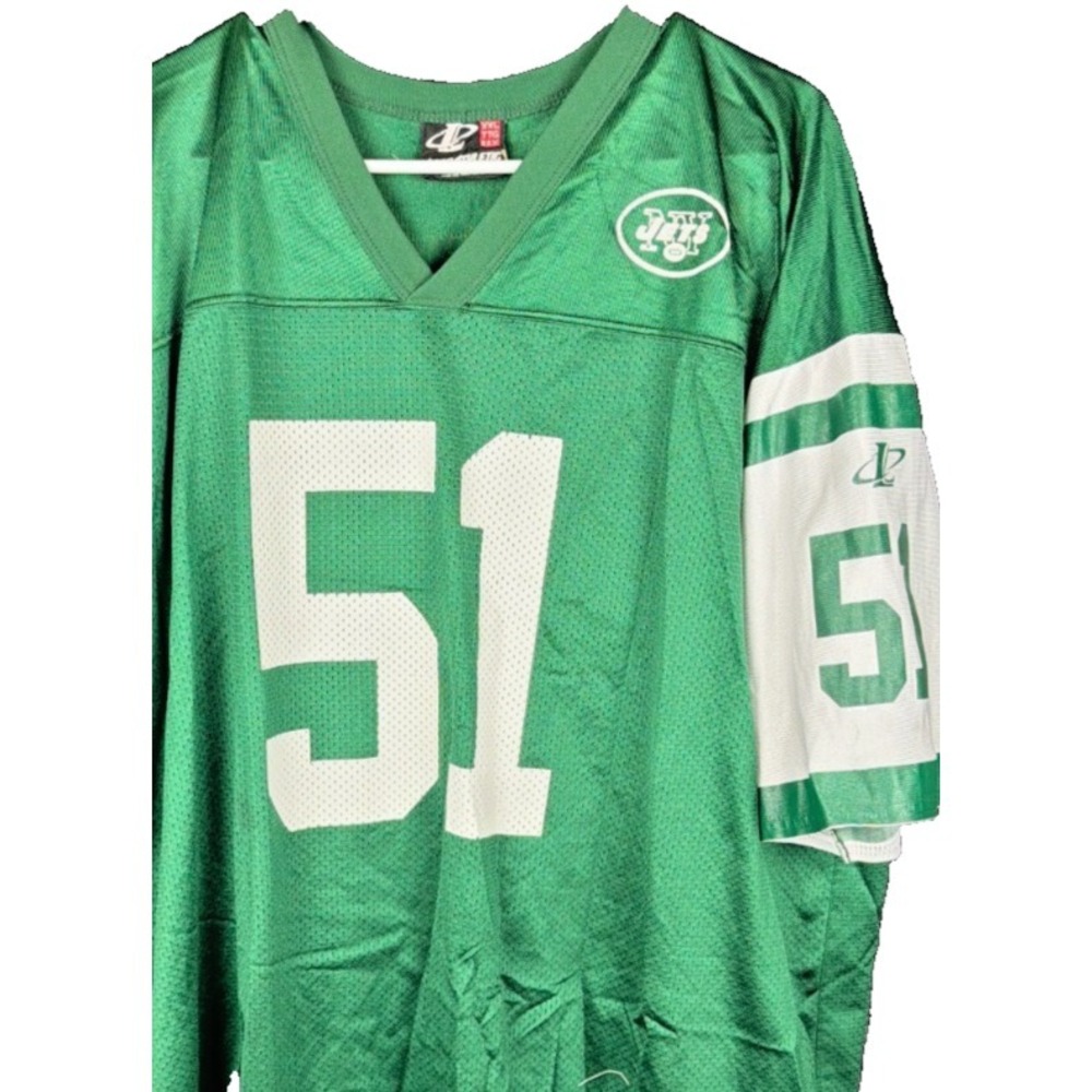 Logo Athletic Bryan Cox New York Jets Vintage NFL Jersey Green 2XL Y2K 51